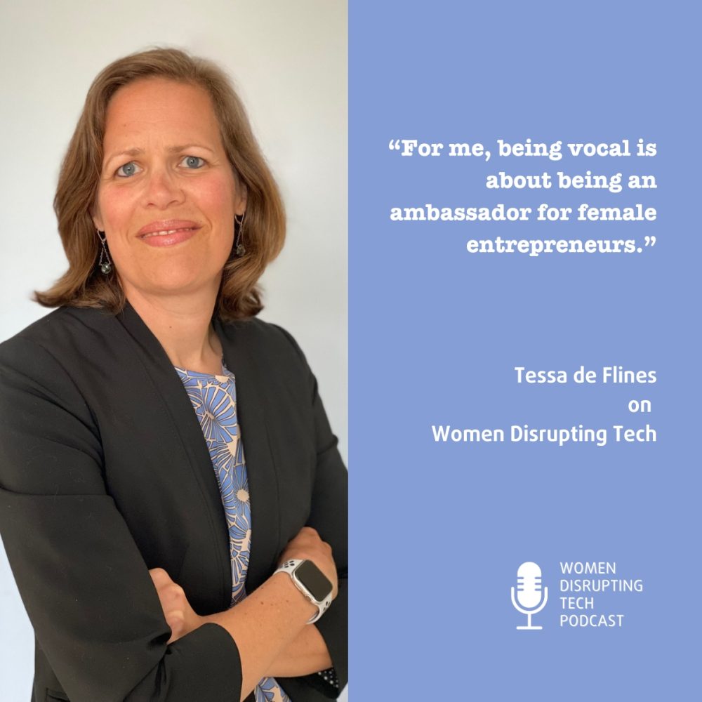 Picture of Tessa de Flines who was a guest on episode 37 of Women Disrupting Tech titled "How to be an ambassador for female entrepreneurs".